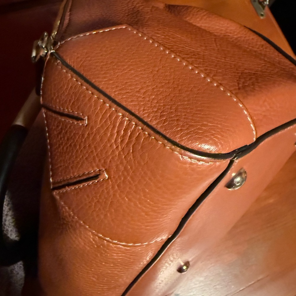 Furla Two-Tone Leather Satchel - Picture 11 of 14